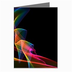 Crystal Rainbow, Abstract Winds Of Love  Greeting Card by DianeClancy
