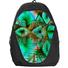 Spring Leaves, Abstract Crystal Flower Garden Backpack Bag by DianeClancy