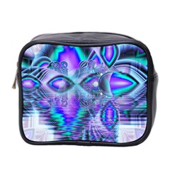 Peacock Crystal Palace Of Dreams, Abstract Mini Travel Toiletry Bag (two Sides) by DianeClancy