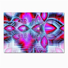 Crystal Northern Lights Palace, Abstract Ice  Postcard 4 x 6  (10 Pack) by DianeClancy