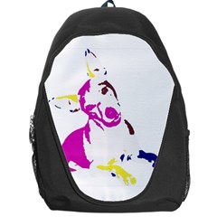 Untitled 3 Colour Backpack Bag by nadiajanedesign