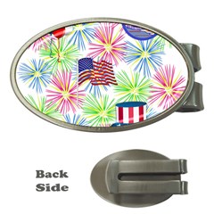 Patriot Fireworks Money Clip (oval) by StuffOrSomething