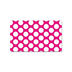 Pink Polkadot Sticker 10 Pack (rectangle) by Zandiepants