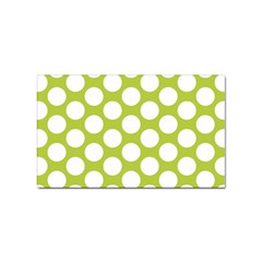 Spring Green Polkadot Sticker (rectangle) by Zandiepants