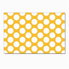 Sunny Yellow Polkadot Postcard 4 x 6  (10 Pack) by Zandiepants