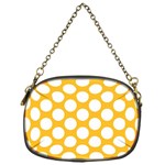 Sunny Yellow Polkadot Chain Purse (One Side) Front