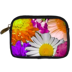 Lovely Flowers,purple Digital Camera Leather Case by ImpressiveMoments