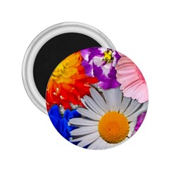Lovely Flowers, Blue 2 25  Button Magnet by ImpressiveMoments
