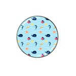 Fun Fish of the Ocean Golf Ball Marker 4 Pack (for Hat Clip) Front