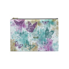 Joy Butterflies Cosmetic Bag (medium) by zenandchic