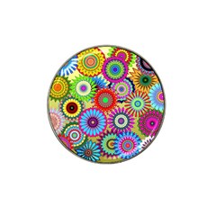 Psychedelic Flowers Golf Ball Marker 10 Pack (for Hat Clip) by StuffOrSomething