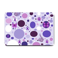 Purple Awareness Dots Small Door Mat by FunWithFibro