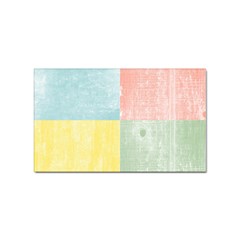 Pastel Textured Squares Sticker 100 Pack (rectangle) by StuffOrSomething