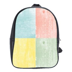 Pastel Textured Squares School Bag (large) by StuffOrSomething
