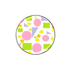 Spring Geometrics Golf Ball Marker (for Hat Clip) by StuffOrSomething