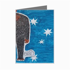 Big Foot H,australia Flag Mini Greeting Card by creationtruth