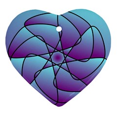 Pattern Heart Ornament (two Sides) by Siebenhuehner