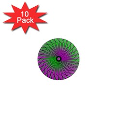 Pattern 1  Mini Button Magnet (10 Pack)