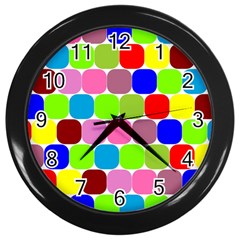 Color Wall Clock (black)