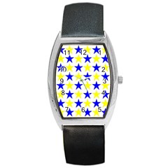 Star Tonneau Leather Watch by Siebenhuehner