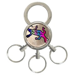 Lizard 3-ring Key Chain by Siebenhuehner
