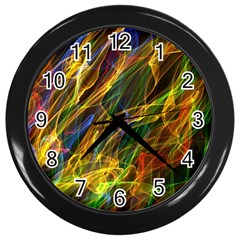 Abstract Smoke Wall Clock (black) by StuffOrSomething
