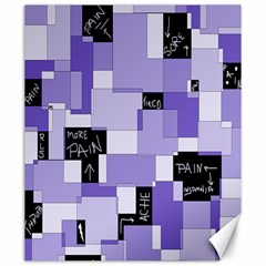 Purple Pain Modular Canvas 20  X 24  (unframed) by FunWithFibro