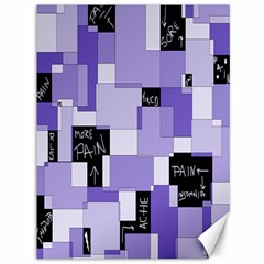 Purple Pain Modular Canvas 36  X 48  (unframed) by FunWithFibro