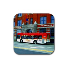 Double Decker Bus   Ave Hurley   Drink Coaster (square) by ArtRave2