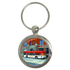 Double Decker Bus   Ave Hurley   Key Chain (round) by ArtRave2