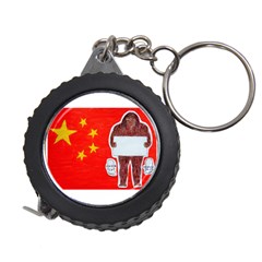 Yeh Ren Text On Chinese Flag  Measuring Tape by creationtruth