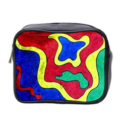 Abstract Mini Travel Toiletry Bag (two Sides) by Siebenhuehner