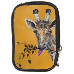 Giraffe Treat Compact Camera Leather Case by rokinronda