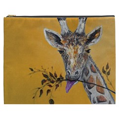 Giraffe Treat Cosmetic Bag (xxxl) by rokinronda