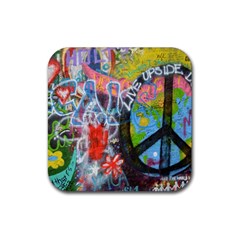 Prague Graffiti Drink Coasters 4 Pack (square) by StuffOrSomething