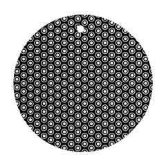 Groovy Circles Round Ornament (two Sides) by StuffOrSomething