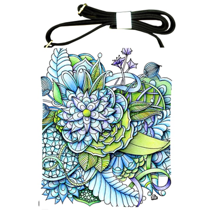 Peaceful Flower Garden Shoulder Sling Bag