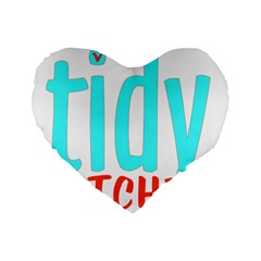 Tidy Bitcheslarge1 Fw 16  Premium Heart Shape Cushion  by tidybitches