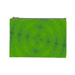 Go Green Kaleidoscope Cosmetic Bag (large) by Fractalsandkaleidoscopes