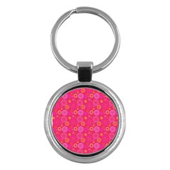 Psychedelic Kaleidoscope Key Chain (round) by StuffOrSomething