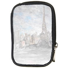 Eiffel Tower Paris Compact Camera Leather Case by rokinronda