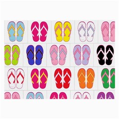 Flip Flop Collage Glasses Cloth (large) by StuffOrSomething