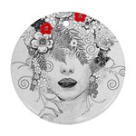 Flower Child Round Ornament (Two Sides)