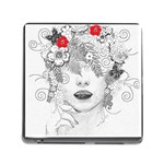 Flower Child Memory Card Reader with Storage (Square)