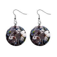 Cherry Blossoms Mini Button Earrings by DmitrysTravels