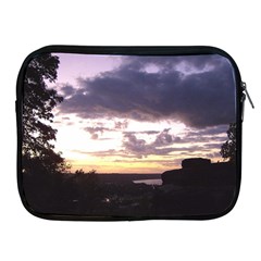  Sunset Over The Valley Apple Ipad Zippered Sleeve by Majesticmountain
