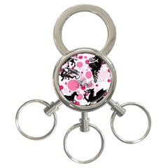 Fantasy In Pink 3-ring Key Chain by StuffOrSomething