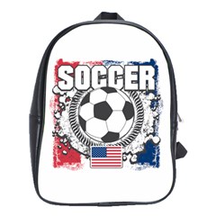 Soccer United States Of America School Bag (large) by MegaSportsFan