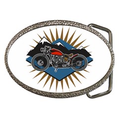 Classic Vintage Motorcycle Belt Buckle by creationsbytom