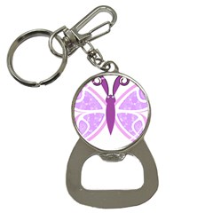 Whimsical Awareness Butterfly Bottle Opener Key Chain by FunWithFibro